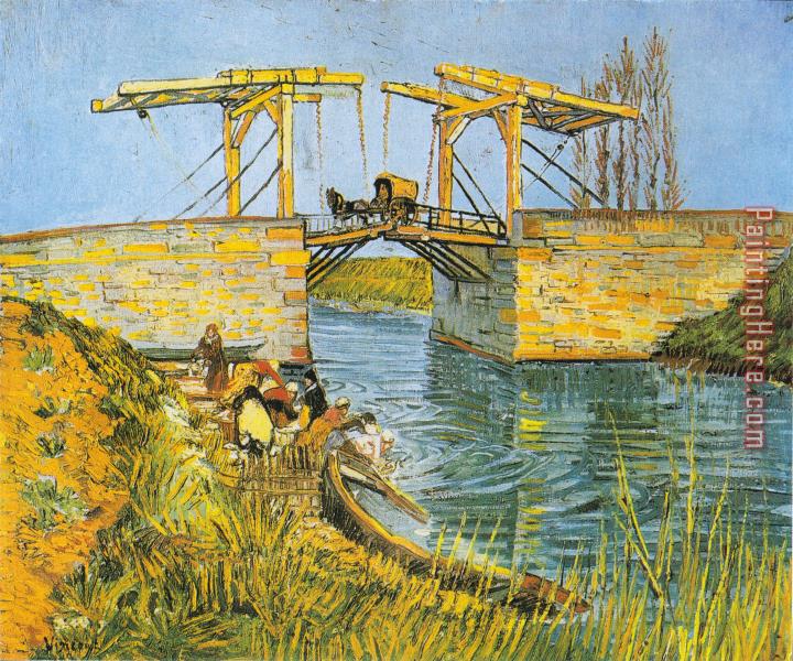 Vincent van Gogh The Bridge of Langlois at Arles with Laundresses